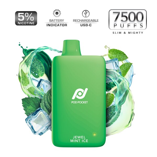 Pod Juice Pod Pocket 7500 Puffs Slim Smart Disposable 5